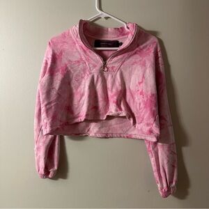 Pink Classic Knit Sweatshirt